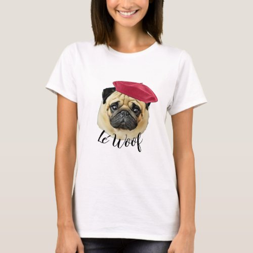 proud pug mom le woof love pet dog t_shirt design