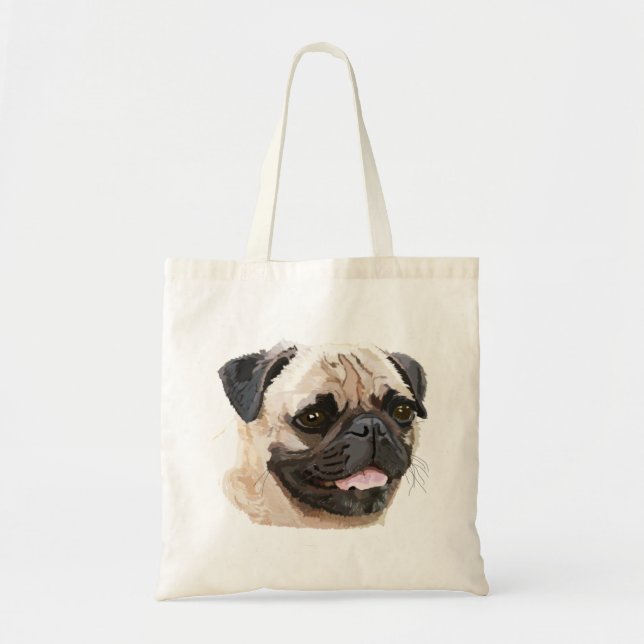 Proud Pug Tote Bag (Front)