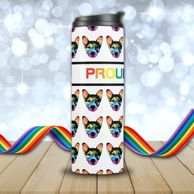 Proud Puppy Gay Dog Lover  Thermal Tumbler (Creator Uploaded)