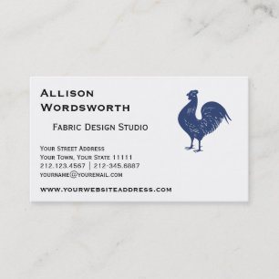 Proud Purple Rooster Business Card