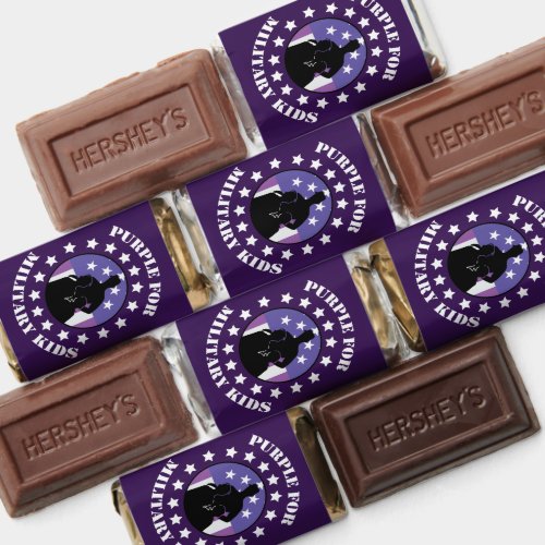 Proud Purple Up For Military Family Version Hersheys Miniatures