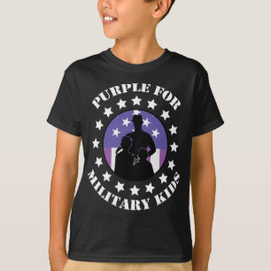 Proud Purple Up For Military Kids T-Shirt