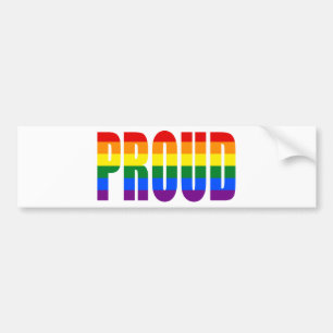 PROUD (Rainbow) Bumper Sticker