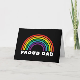 Proud Rainbow Dad Card