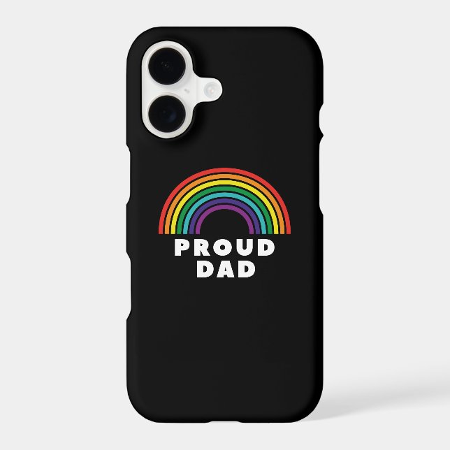 Proud Rainbow Dad Iphone Case (Back)