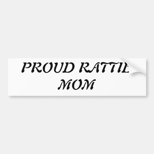 proud rattie mom bumper sticker (Front)