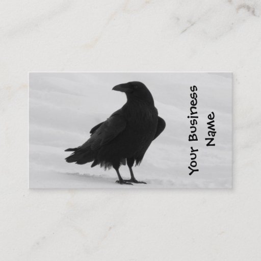 Customizable Proud Raven Business Card