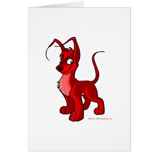 Proud red Gelert Cards (Front)