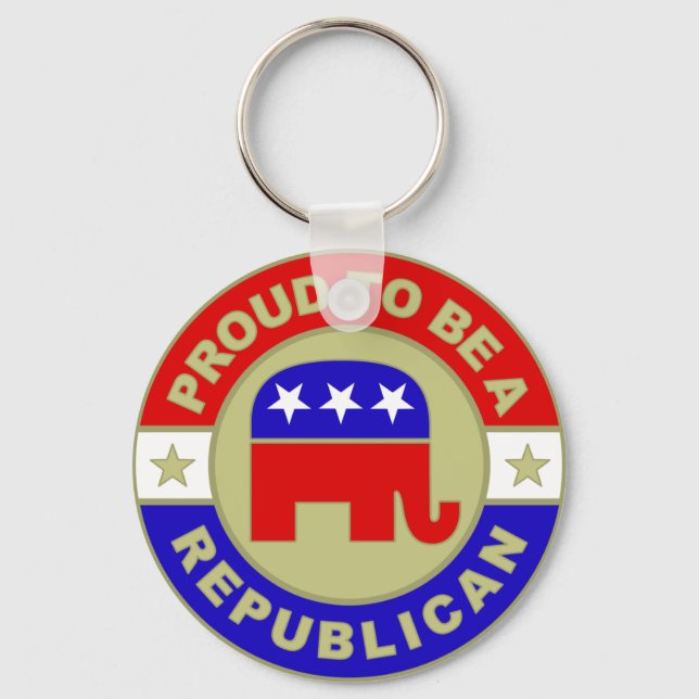 Proud Republican Keychain (Front)