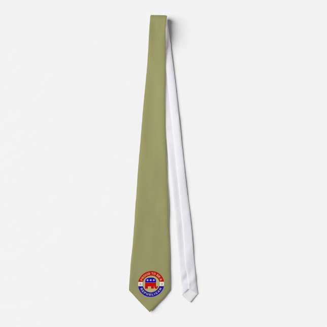 Proud Republican Neck Tie (Front)