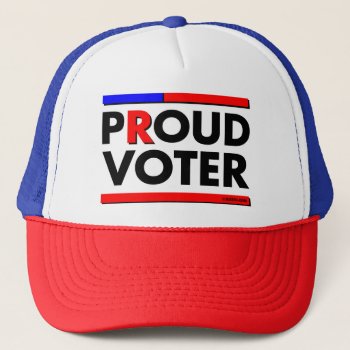 Proud Republican (R) Voter Trucker Hat