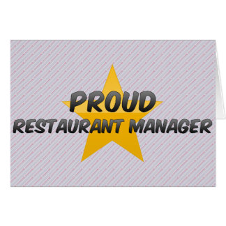 Proud Restaurant Manager Cards