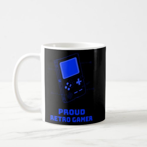 Proud Retro Gamer Hand Held Gaming Device  Coffee Mug