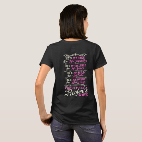 Proud Roofer Wife T_Shirt