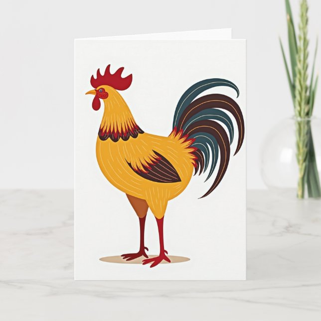 Proud Rooster Art Card (Front)