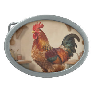 Proud Rooster Farmhouse Kitchen Belt Buckle