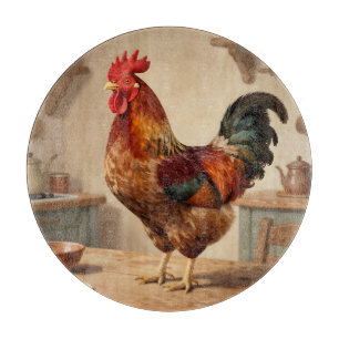 Proud Rooster Farmhouse Kitchen Cutting Board