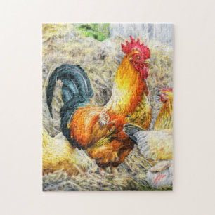 Proud Rooster Jigsaw Puzzle