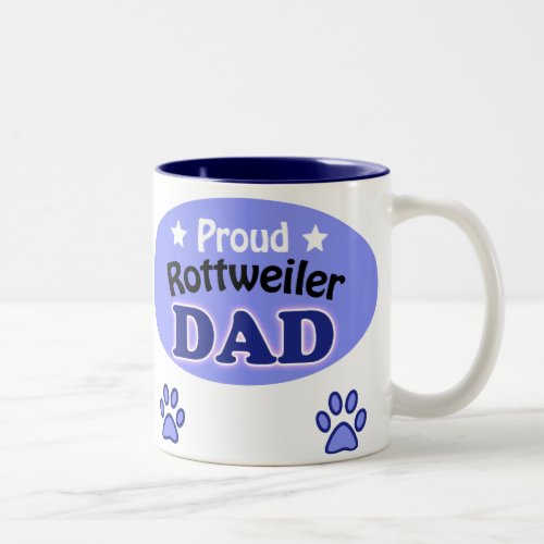 Proud Rottweiler Dad Two_Tone Coffee Mug
