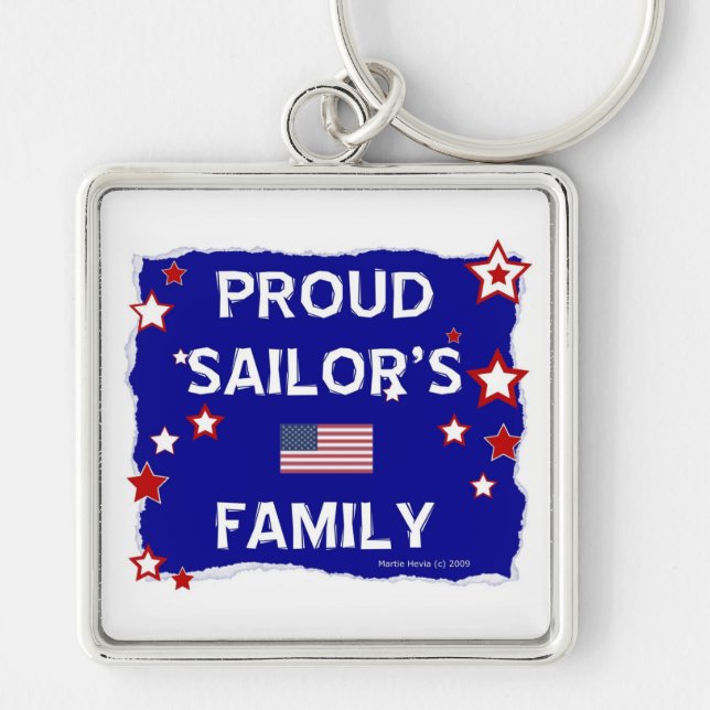 Proud Sailor's Family Keychain (Front)