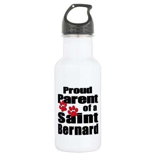 Proud Saint Bernard Parent Water Bottle