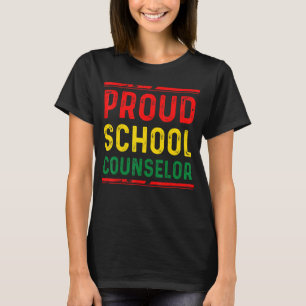 Proud School Counselor Black History Pride African T-Shirt