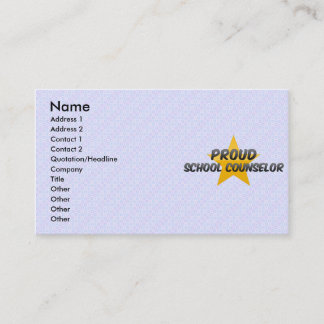 Proud School Counselor Business Card
