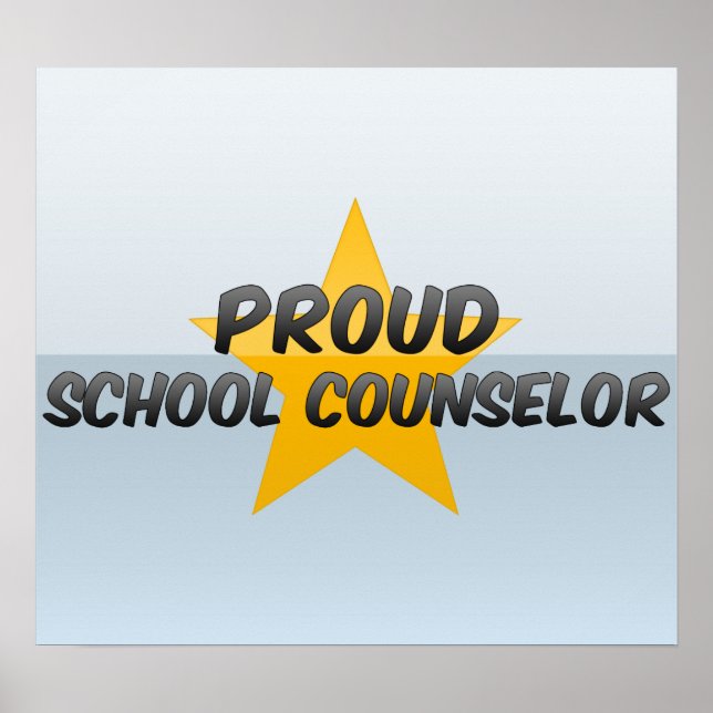 Proud School Counselor Poster (Front)