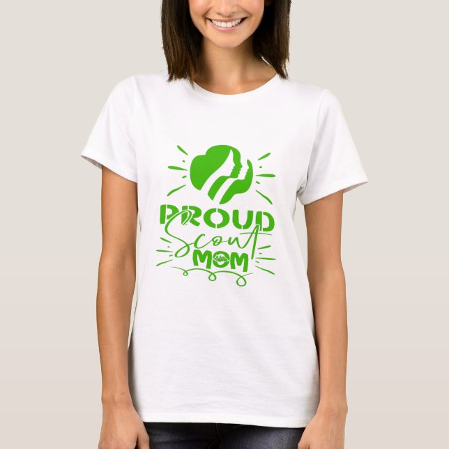 Proud Scout Mom T-Shirt (Front)