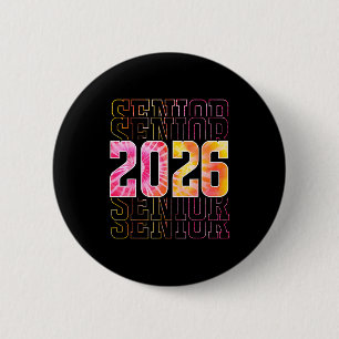 Proud senior 2026 high school graduation men women button