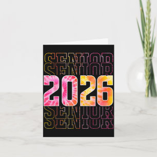 Proud senior 2026 high school graduation men women card