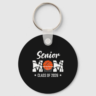 Proud senior basketball mom 2026 graduation  keychain