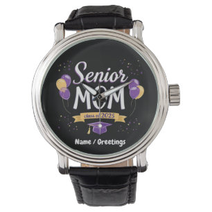 Proud Senior Mom Class of 2025 Customizable  Watch