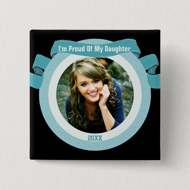 Proud Senior Photo Pinback Button (Front)