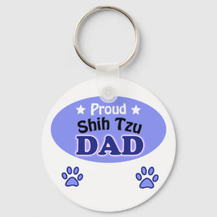 Proud Shih Tzu Dad Keychain