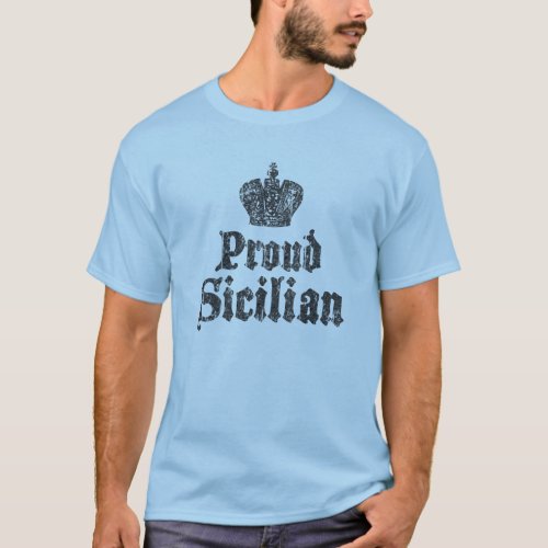 Proud Sicilian Sicily Mens T_Shirt
