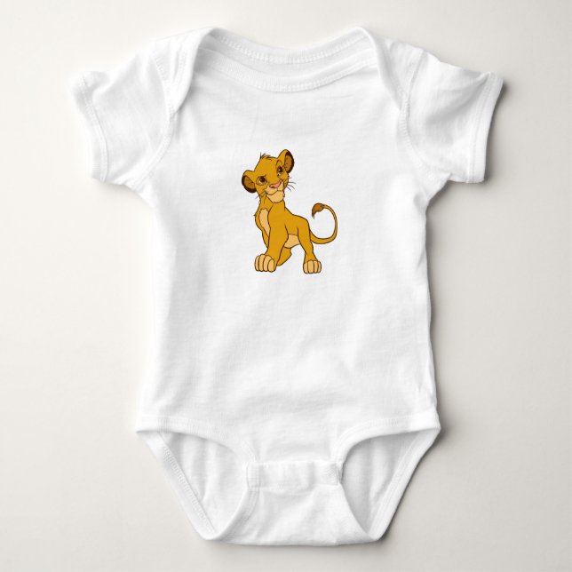 Proud Simba Disney Baby Bodysuit (Front)