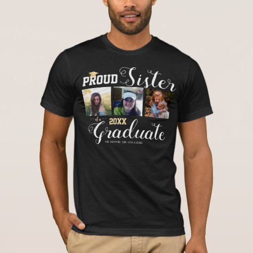 Proud Sister Class of Grad Cap T_Shirt