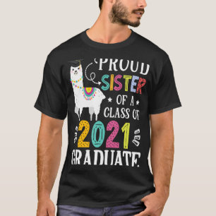 Proud Sister Of A 2021 Graduate Llama T-Shirt