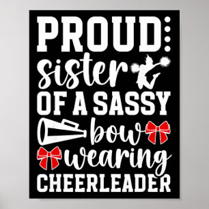 Proud Sister Of A Cheerleader Sis Cheer Sister Poster