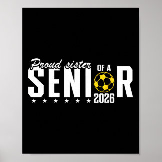Proud Sister Of A Cl 2026 Pre-k Graduate Graduatio Poster