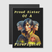 Proud Sister Of A FireFighter Determined Look W (Front/Back)