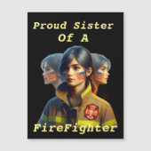 Proud Sister Of A FireFighter Determined Look W (Front)