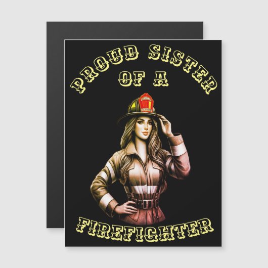 Proud Sister Of A FireFighter hi tech (Front/Back)