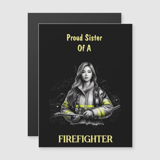 Proud Sister Of A FireFighter W (Front/Back)