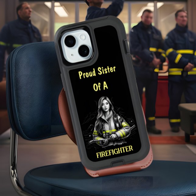 Proud Sister Of A FireFighter W iPhone 15 Case (Creator Uploaded)