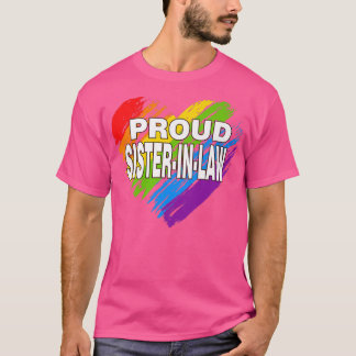 Proud SisterInLaw LGBT Rainbow Gay Pride  Women's  T-Shirt