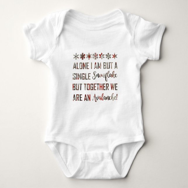 PROUD SNOWFLAKE BABY BODYSUIT (Front)