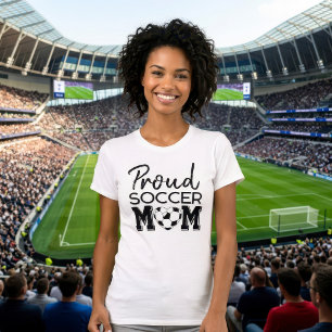 Proud Soccer Mom Custom Jersey Double Sided T-Shirt