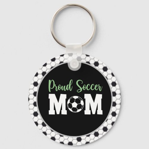 Proud Soccer Mom Gift for Soccer Mother   Keychain